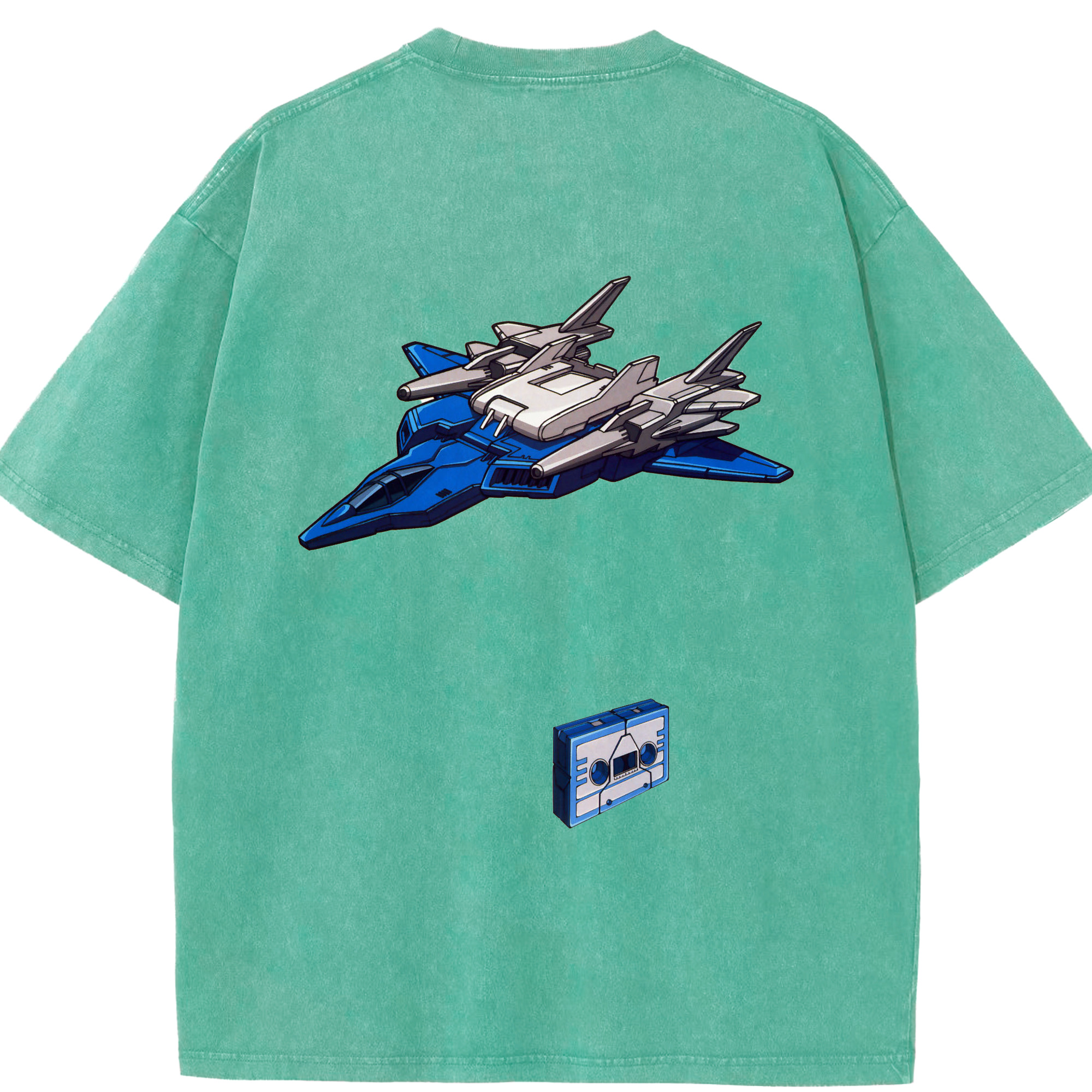 （画像用）  綿100% ヴィンテージ風 半袖Tシャツ（背面プリント）